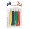 vente luxe pas cher 4 Stylos Chocolat Bleu Rouge Jaune Vert 25g Scrapcooking 5