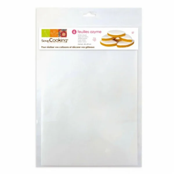 6 Feuilles Azyme Lisses 21 X 29,7 Cm Scrapcooking Meilleur Prix 1