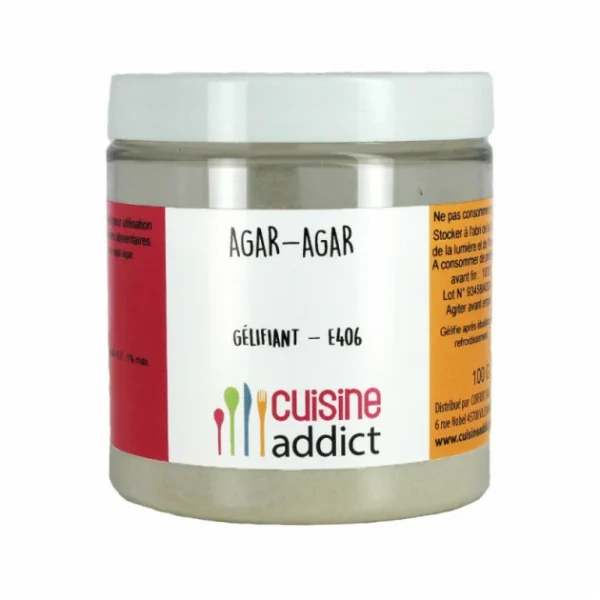 Agar-agar Gélifiant 100g Cuisineaddict magasin paris 1