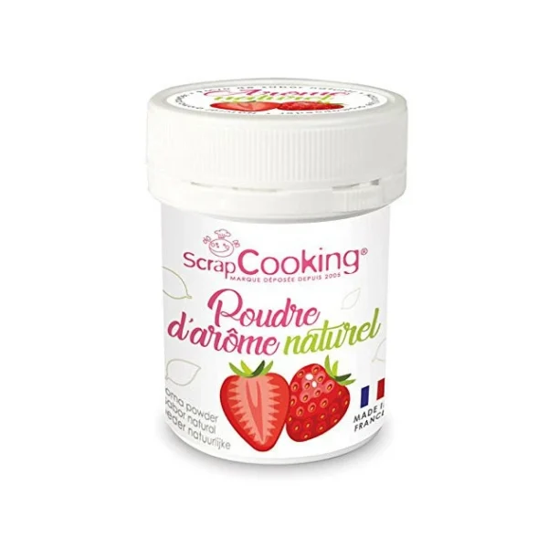 excellent qulity Arôme Naturel En Poudre Fraise 15 G Scrapcooking 1