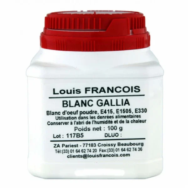 styles dernier cri LOUIS FRANCOIS Blanc D’Oeuf Séché Gallia 100 G Louis François 1