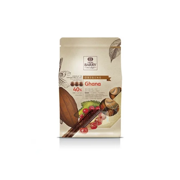 Chocolat Au Lait Origine Ghana 40% 2,5 Kg Barry outlet 3