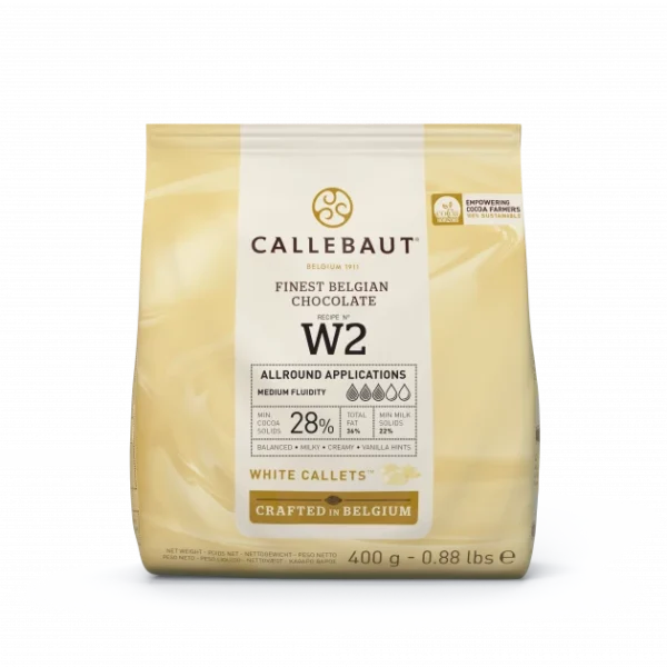 Chocolat Blanc 28% W2 400g Callebaut Boutique officielle 1