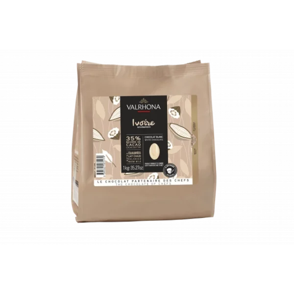 bas prix Chocolat De Couverture Blanc Ivoire 35% 1kg Valrhona 1