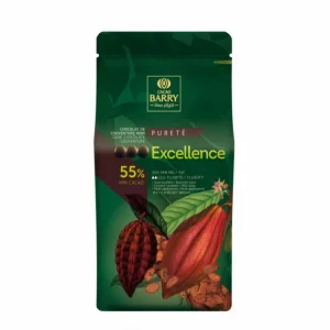 Couleurs variées Barry Chocolat De Couverture Excellence 55% Pistoles 5kg 6