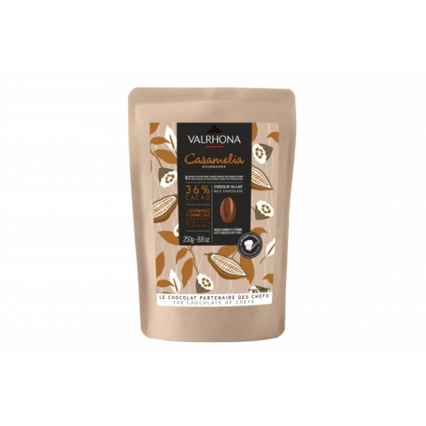 boutique pas cher Chocolat De Couverture Lait Caramelia 36% 250g Valrhona 1