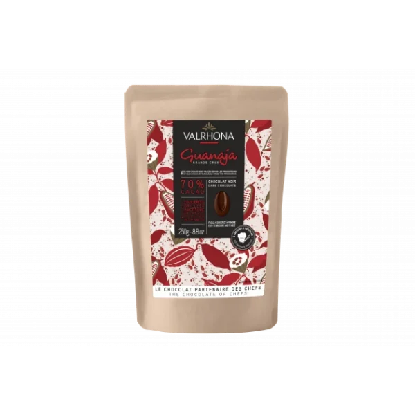 beauté Chocolat De Couverture Noir Guanaja 70% 250g Valrhona 1