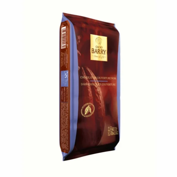 marques pas cher Barry Chocolat Favorites Mi-amère 58% Plaque 2,5 Kg 1