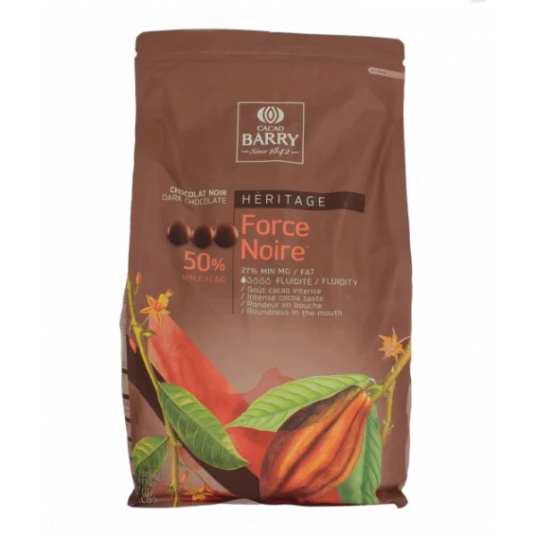 Chocolat Force Noire 50% Pistoles 5 Kg Barry online boutique 1