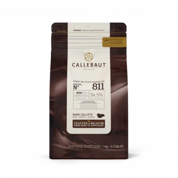 Chocolat Noir 54,5% N°811 1kg Callebaut vente en ligne pas cher 1