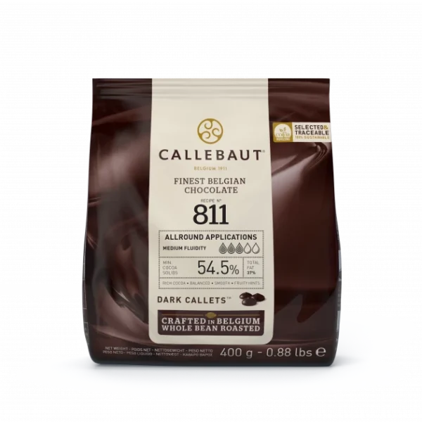 site en ligne Chocolat Noir 54,5% N°811 400g Callebaut 1