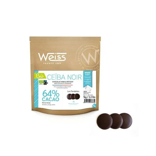 Chocolat Noir Bio 64% Ceïba 1 Kg Weiss pas cher marque 1