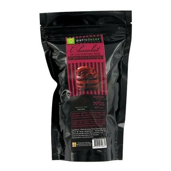 grossiste PATISDECOR Chocolat Noir Origine St Domingue 250 G Patisdécor 1