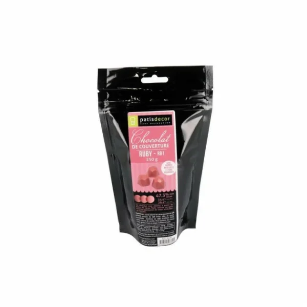 mode pas cher PATISDECOR Chocolat Ruby RB1 47,3% 250g Callebaut 1