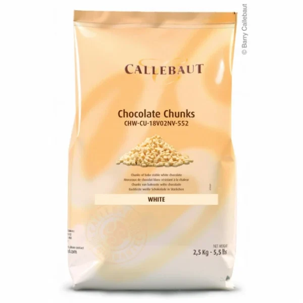 Callebaut Chunks Blanc 2,5 Kg REMISE 1