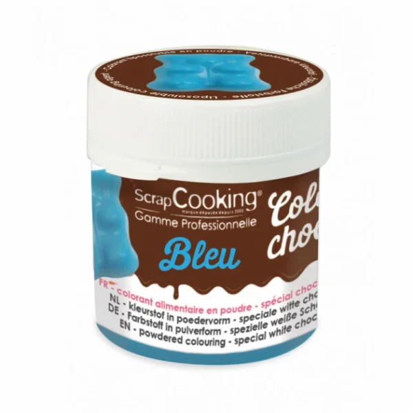 Satisfait ou Remboursé Colorant Alimentaire En Poudre Liposoluble Bleu 5g Color’Choco Scrapcooking 1