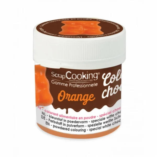 Colorant Alimentaire En Poudre Liposoluble Orange 5g Color’Choco Scrapcooking en ligne vente 1