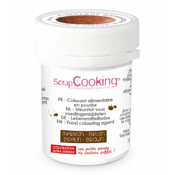 Meilleur Prix Colorant Alimentaire En Poudre Marron 5g Scrapcooking 1