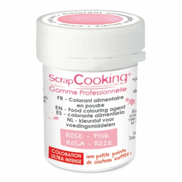 Pas Cher Magasin Soldes Colorant Alimentaire En Poudre Rose Clair 5g Scrapcooking 1