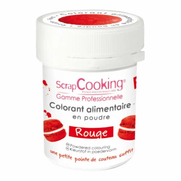 mode Colorant Alimentaire En Poudre Rouge 5g Scrapcooking 1