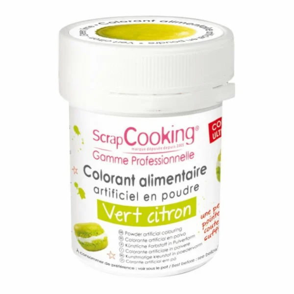 Colorant Alimentaire En Poudre Vert Clair 5g Scrapcooking soldes de Noël 1