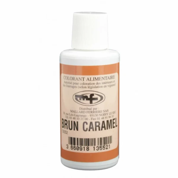 MALLARD FERRIERE Colorant Alimentaire Marron Brun Caramel E102/E129/E151 Liquide 100ml grossiste en ligne 1