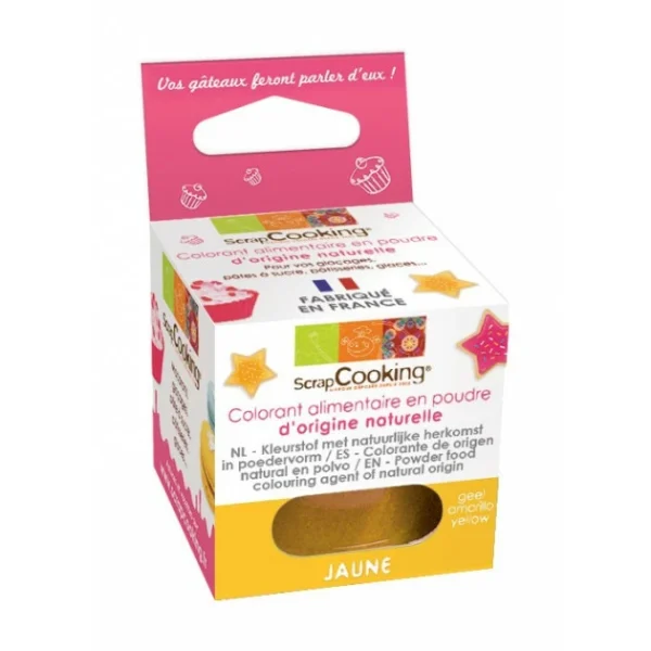 boutiqued pas cher Colorant Alimentaire Naturel En Poudre Jaune 10g Scrapcooking 1