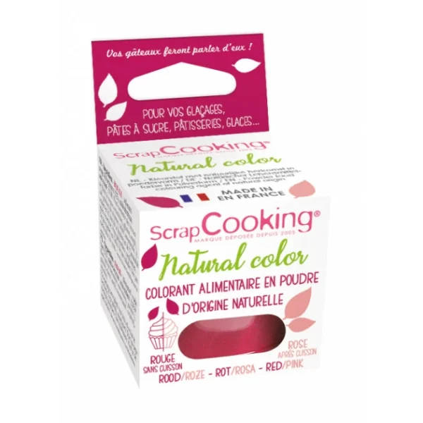 Colorant Alimentaire Naturel En Poudre Rouge 10g Scrapcooking Satisfait ou Remboursé 1