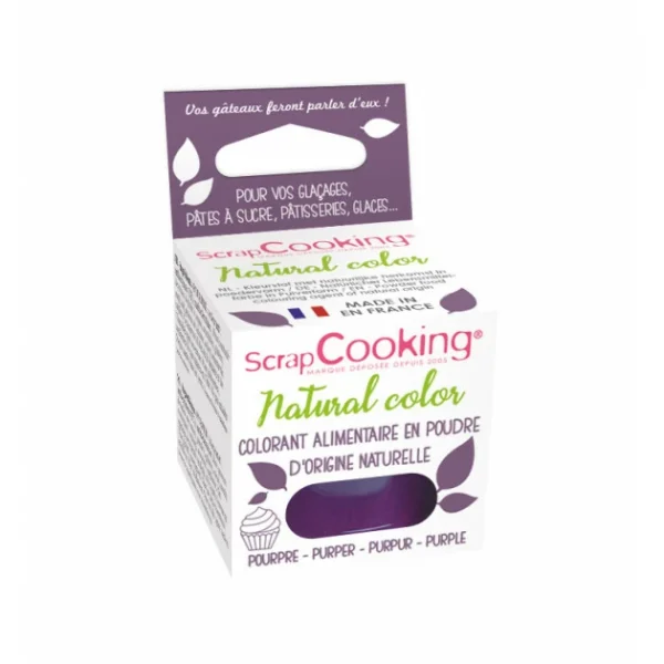 Colorant Alimentaire Naturel En Poudre Violet 10g Scrapcooking fashioniable 1