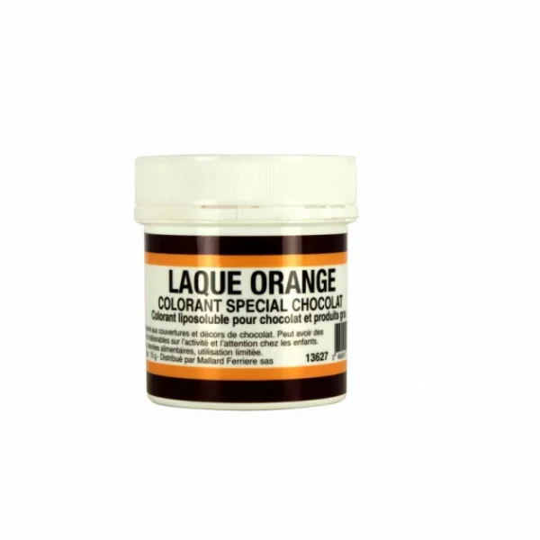 design à la mode MALLARD FERRIERE Colorant Alimentaire Orange E110 Poudre Liposoluble 15g 1