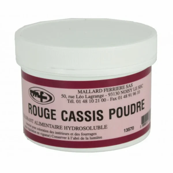 MALLARD FERRIERE Colorant Alimentaire Rouge Cassis E129/E133 Poudre Hydrosoluble 100g à prix imbattables 1