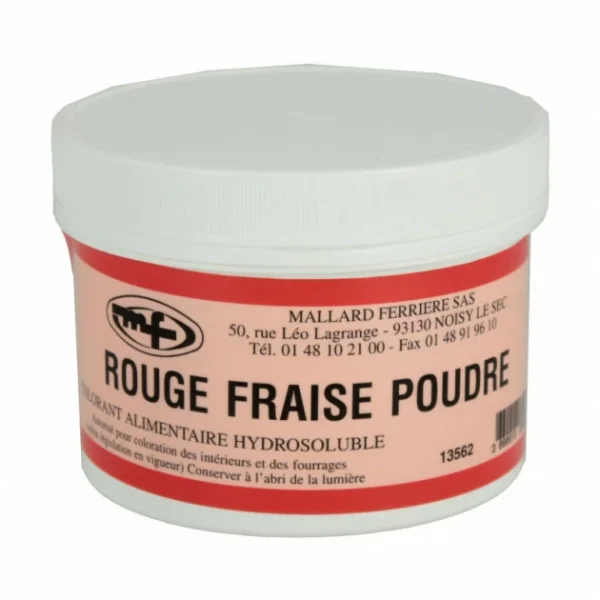 site pas cher MALLARD FERRIERE Colorant Alimentaire Rouge Fraise E129 Poudre Hydrosoluble 50g 1