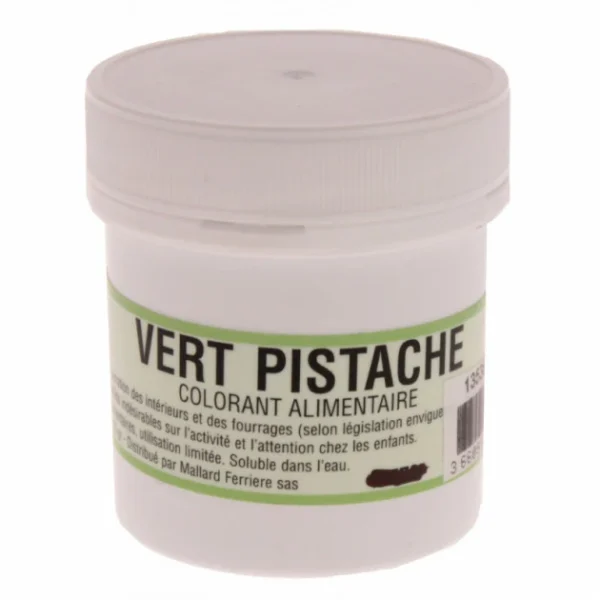 MALLARD FERRIERE Colorant Alimentaire Vert Pistache E102/E131 Poudre Hydrosoluble 20g Promotio de vente 1