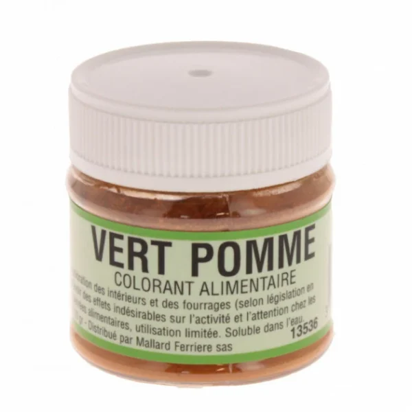 MALLARD FERRIERE Colorant Alimentaire Vert Pomme E102/E131/E129 Poudre Hydrosoluble 20g achetez pas cher 1