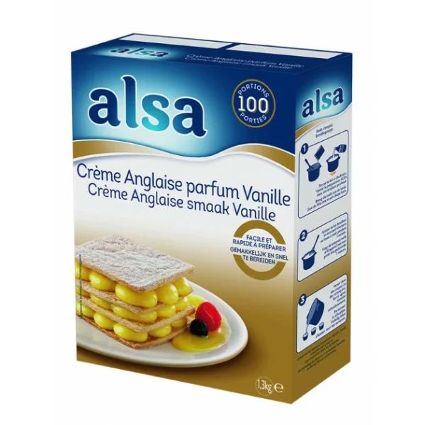 Crème Anglaise Express 1,3kg Alsa marque pas cher 1