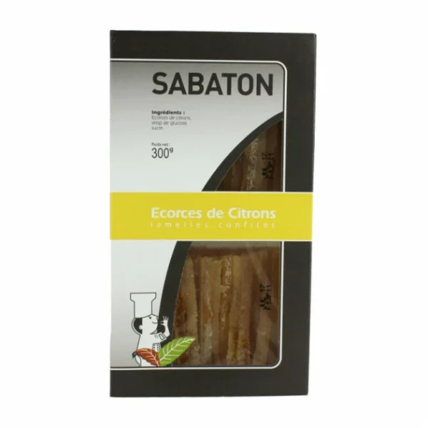 Ecorces Citron Confit En Lamelles 150 G (x2) Sabaton l'unique style 1