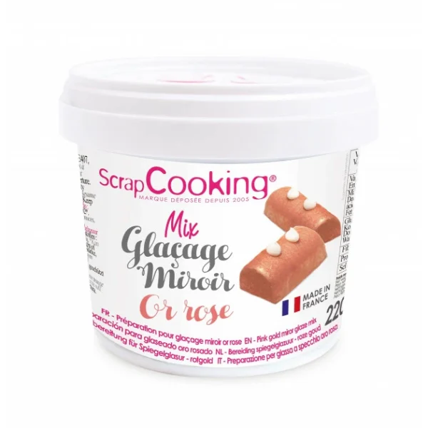 Glaçage Miroir Or Rose 220 G Scrapcooking comparez les prix 1