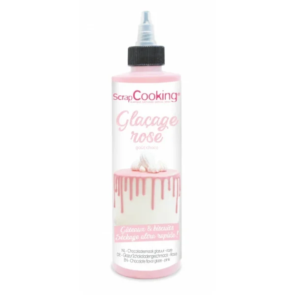 boutiqued en ligne Glaçage Rose Goût Chocolat 130 G Scrapcooking 1