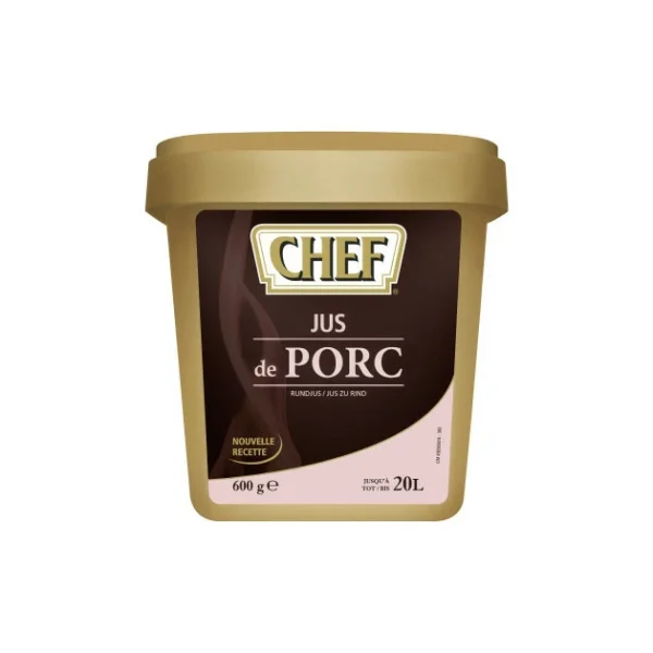 Jus De Porc Déshydraté 20L 600g CHEF l'unique style 1