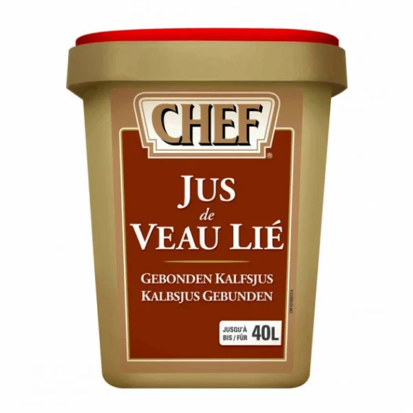 Dernières Nouveautés CHEF Jus De Veau Lié 40L 1200g 1