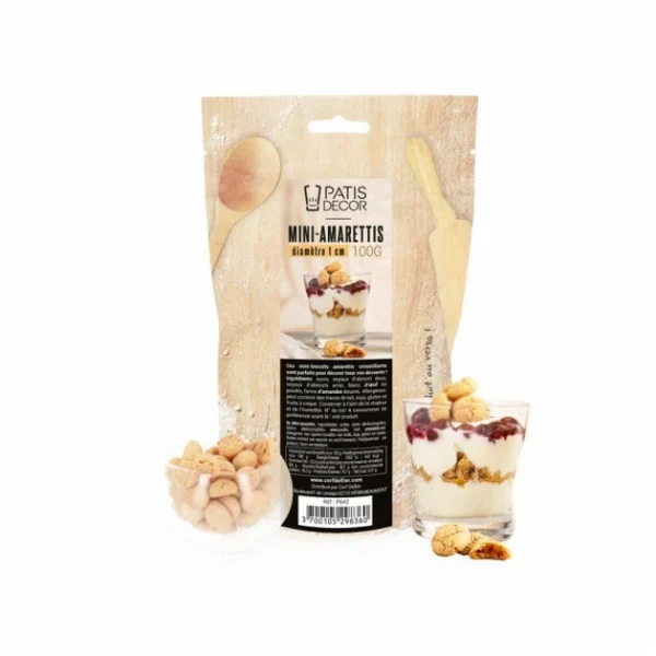 PATISDECOR Mini-Amarettis 100 G Patisdécor meilleure qualité 1