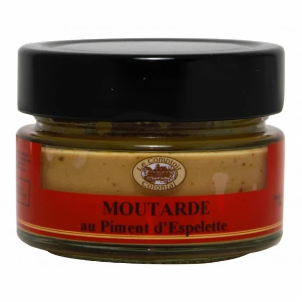 Moutarde Au Piment D’Espelette 100 G Le Comptoir Colonial soldes pas cher 1