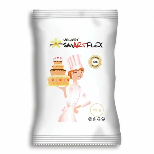 Pâte à Sucre Blanc Vanille Velvet 250g Smartflex comparez les prix 1