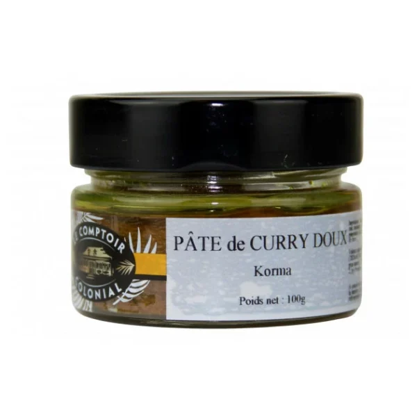 Pâte De Curry Doux Korma 100 G Le Comptoir Colonial Satisfait ou Remboursé 1