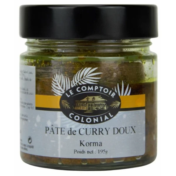 soldes luxe Pâte De Curry Doux Korma 195 G Le Comptoir Colonial 1