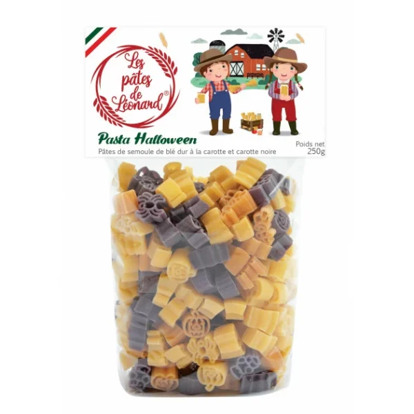 Distributeur Officiel LES PATES DE LEONARD Pâtes Italiennes Halloween 250 G Les Pâtes De Léonard 1