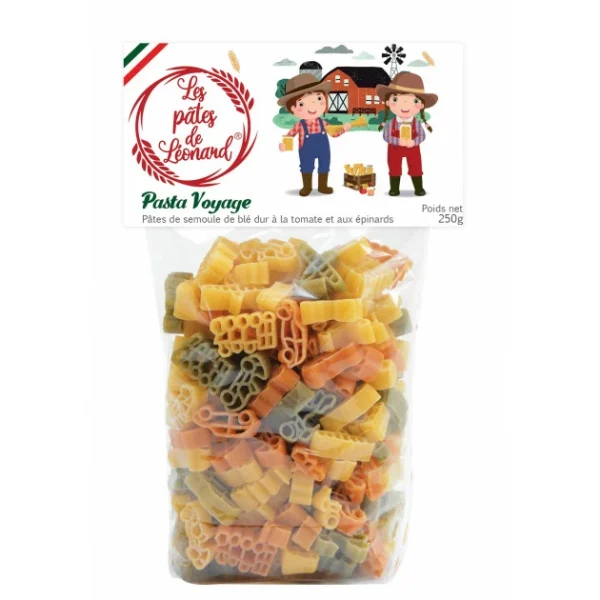 Livraison internationale LES PATES DE LEONARD Pâtes Italiennes Voyage 250 G Les Pâtes De Léonard 1