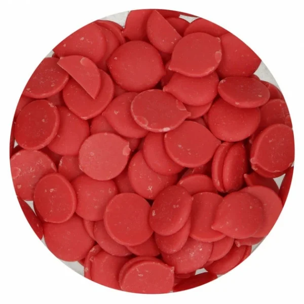 Pistoles Deco Melts Rouge 250g FunCakes grande marque pas cher 4