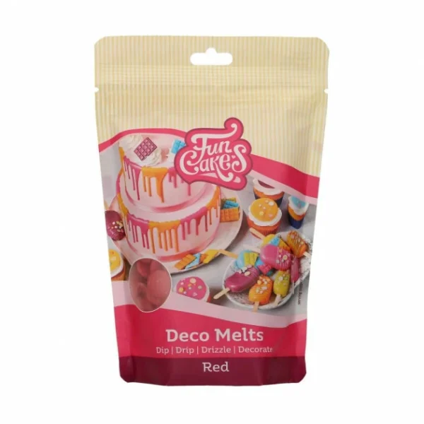 Pistoles Deco Melts Rouge 250g FunCakes grande marque pas cher 1