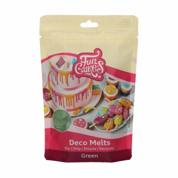 Pistoles Deco Melts Vert 250g FunCakes soldes en ligne 1